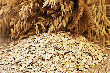 Image showing oat flakes