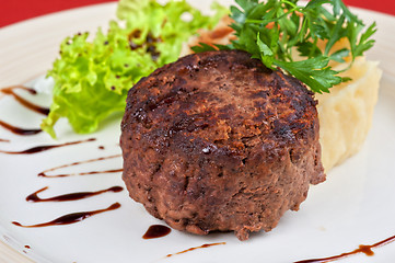 Image showing Fried steaks