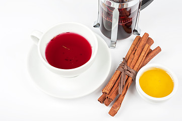 Image showing berries  tea