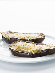 Image showing filled eggplant vegetal food