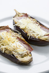 Image showing filled eggplant vegetal food