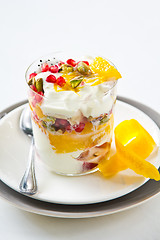 Image showing Fruits yogurt