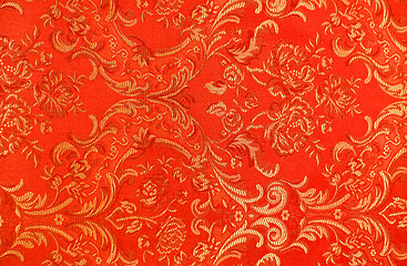 Image showing floral pattern on the fabric