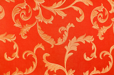 Image showing floral pattern on the fabric
