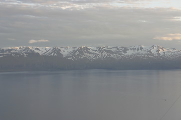 Image showing Snowy mountains