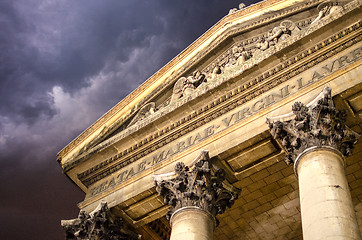 Image showing Architectural Detail of Paris in Winter