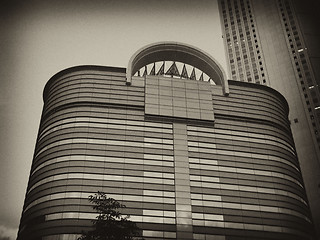 Image showing Architectural detail of Tokyo, Black and White view