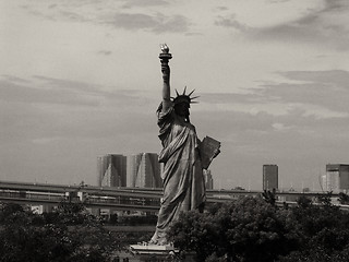 Image showing Architectural detail of Tokyo, Black and White view