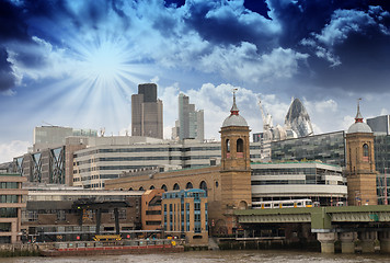 Image showing City of London one of the leading centers of global finance and 