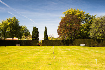 Image showing Attractive croquet course 