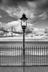 Image showing Street light on the promenade