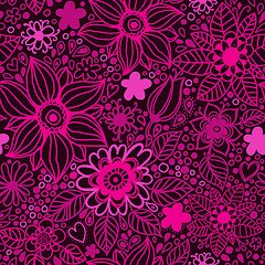 Image showing Floral seamless pattern in vector