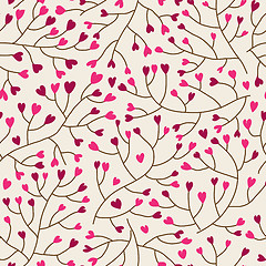 Image showing Floral seamless pattern in vector