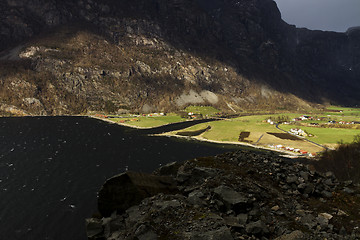 Image showing valley in norway in changeful weather