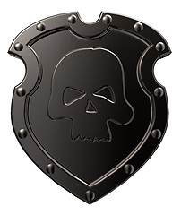 Image showing skull on shield