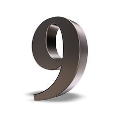 Image showing metal number