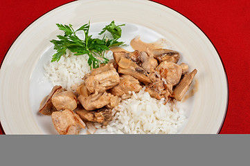 Image showing rice with meat