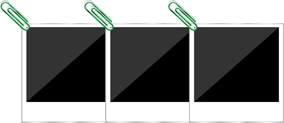 Image showing polaroid photo frames on white background