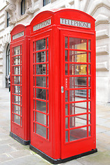 Image showing London telephone box