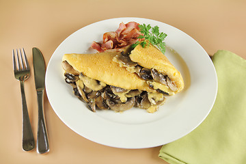 Image showing Mushroom Omelette