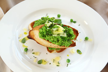 Image showing Green Pea Baguette