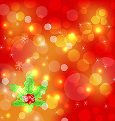 Image showing Christmas holiday wallpaper with decoration
