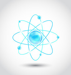 Image showing Atom symbol isolated on white background