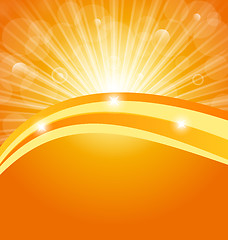 Image showing Abstract background with sun light rays