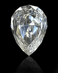 Image showing Pear cut diamond