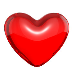 Image showing Transparent red candy heart