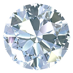 Image showing Round, old european cut diamond