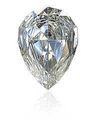 Image showing Pear cut diamond