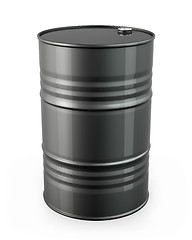 Image showing Single black barrel