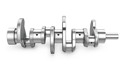 Image showing Shiny metal crankshaft