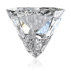 Image showing Trilliant cut diamond