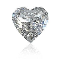 Image showing Heart shaped diamond