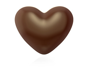 Image showing Heart shaped chocolate candy