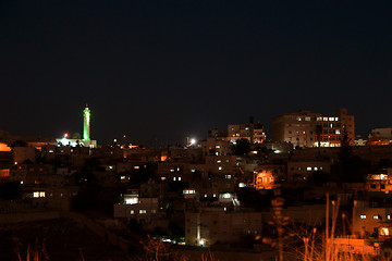 Image showing East jerusalem night view