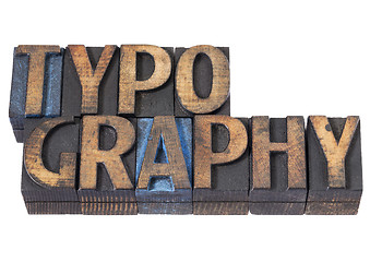 Image showing typography word in wood type