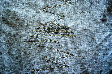 Image showing Linen shirt abstract texture ornament 