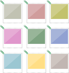 Image showing Picture frames set isolated on white