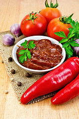 Image showing Ketchup with vegetables