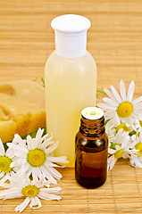 Image showing Oil and soap with chamomile