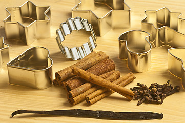 Image showing baking ingredients for Christmas bakery