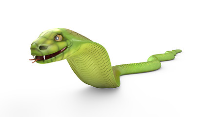 Image showing Green cobra