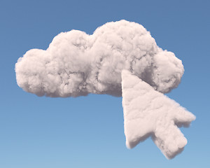 Image showing Cloud with arrow cursor