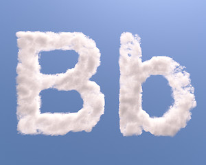 Image showing Letter B cloud shape