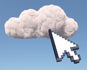 Image showing Cloud with arrow cursor