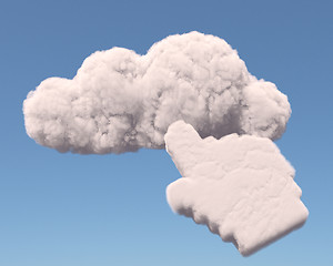 Image showing Cloud with hand cursor