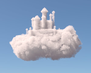 Image showing Castle in the clouds